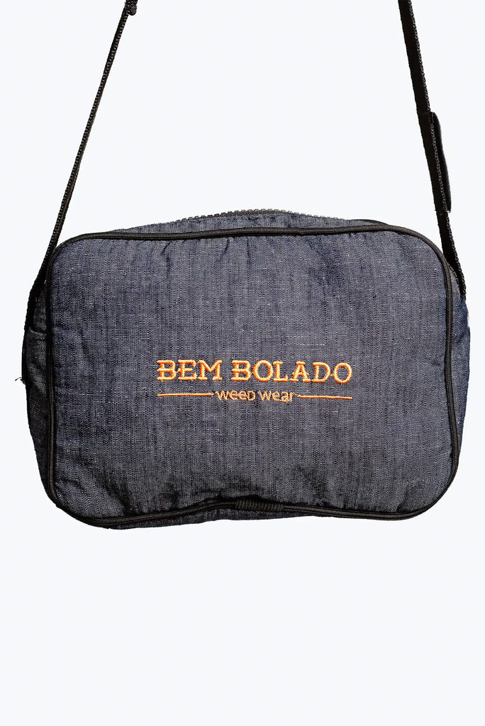 Bolsa Bem Bolado Ziper Duplo Cânhamo Jeans