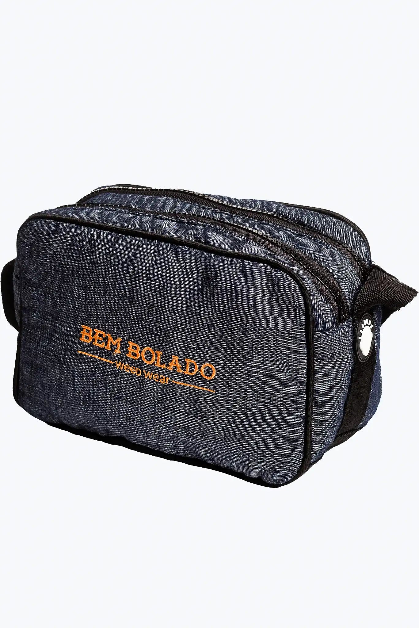 Bolsa Bem Bolado Ziper Duplo Cânhamo Jeans